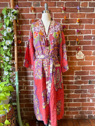 Riverstone Kantha Robe Kimono - Fair Trade Made