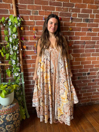 Delphia Recycled Sari Dress w/ Pockets