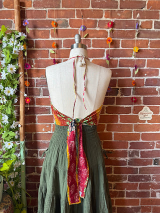 Size 0-12 In Bloom Reversible Kantha Halter Top