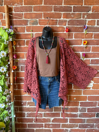 Desert Lace Crochet Wrap - Multiple Colors Available