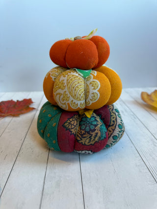 Mmystery Recycled Saree Pumpkin Combo - Small, Medium + Large