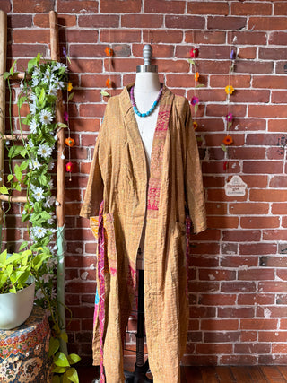 Riverstone Kantha Robe Kimono - Fair Trade Made