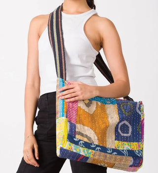 Talia Patchwork Kantha Messanger Bag