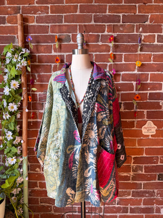 OOAK Spring Collection - Upcycled Britney Spears Inspired Vintage Kantha Jacket