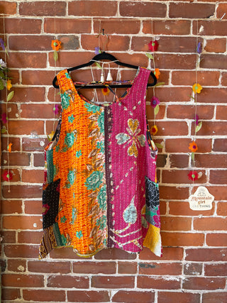 Bohemian Journey Kantha Tank - Fair Trade Made