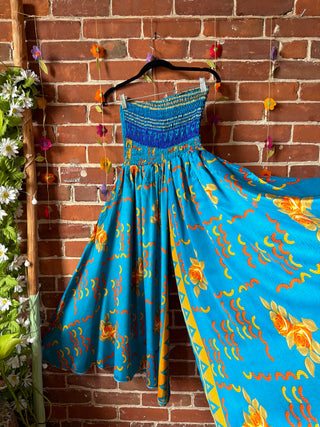 Festival Drift Recycled Sari Palazzo Pants - Fair Trade Made