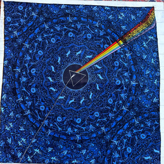Pink Floyd Dark Side of The Moon Blue/Black Bandana Headband