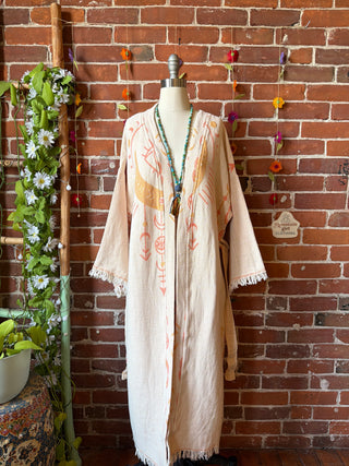 Eye+Moon 100% Cotton Kimono Robe  - Fair Trade Made