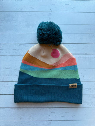 Retro Boho Floral Beanie Hat - Small Business Made!