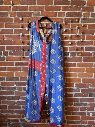 2 in 1 Ophelia Kantha Harem Wide Leg Jumpsuit / Overalls