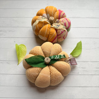 Recycled Saree Pumpkin Patch Set - 2 Large