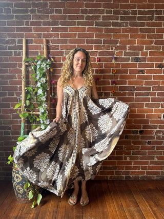 Delphia Recycled Sari Dress w/ Pockets