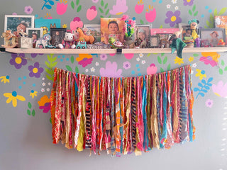Saree Boho Fringe Garland Wall Hanging