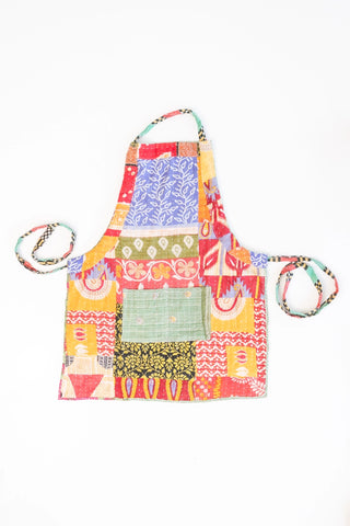 Recycled Patchwork Kantha Sari Apron