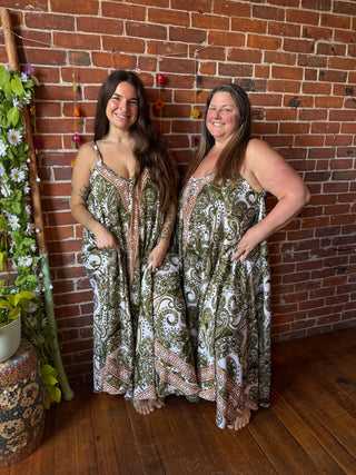 Delphia Recycled Sari Dress w/ Pockets