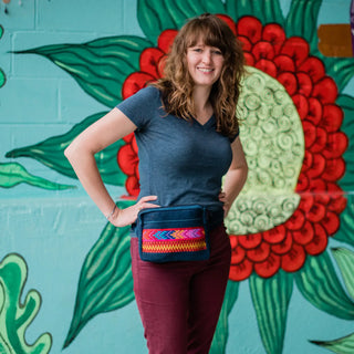 Mystery Boho Upcycled Embroidered Patch Fanny Pack / Crossbody Bag