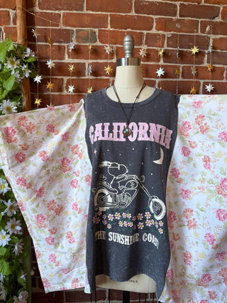 OOAK Autumn Collection - Upcycled California Sunset Coast Poncho Top