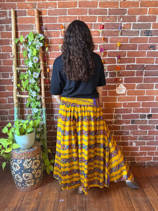 Festival Drift Recycled Sari Palazzo Pants - Fair Trade Made