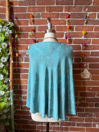 Turquoise Moon Batik Festival Tank Top - Fair Trade Made - Final Sale