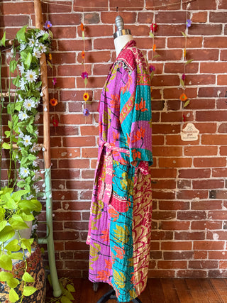 Riverstone Kantha Robe Kimono - Fair Trade Made