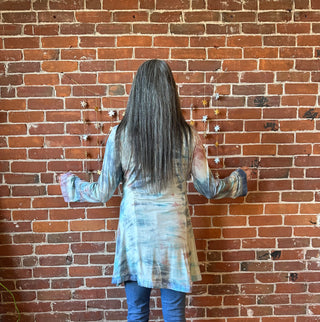 Raven Blue Tie Dye Tunic / Top