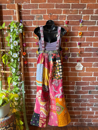 Sunpatch Kantha Patchwork Overalls -Fair Trade Made