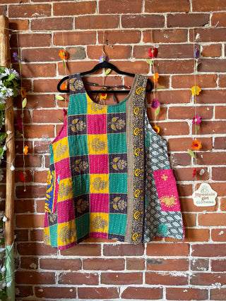 Bohemian Journey Kantha Tank - Fair Trade Made