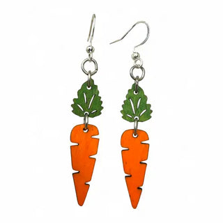 Carrot Dangle Earrings - Made in the USA