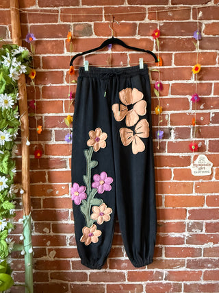 Good Vibes Artisan Bloom Floral Lounge Sweatpants