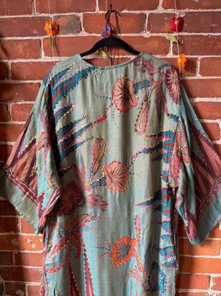 Wildflower Nomad Embroidered Kimono- Fair Trade Made