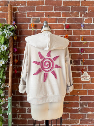 Good Vibes Artisan Bloom Celestial Hoodie Sweatshirt - Multiple Sizes Including Plus