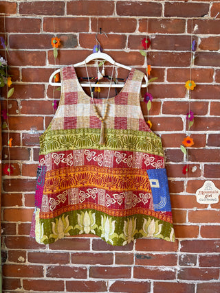 Bohemian Journey Kantha Tank - Fair Trade Made