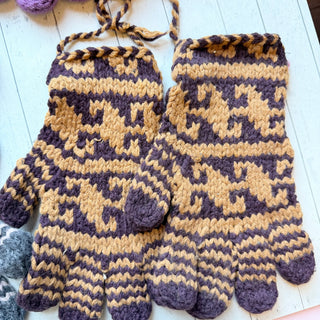 Party Like It's the 90s Wool Knit Gloves-Fair Trade Made- Final Sale