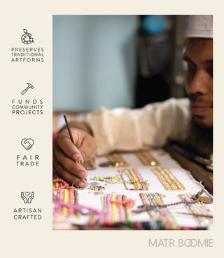 Moonlit Tide Mother Of Pearl Teardrop Earrings - Fair Trade Made