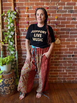 Coffee In The Morning Jolene Pants -2 Ways to Wear!  Fits up to 1X - Fair Trade Made