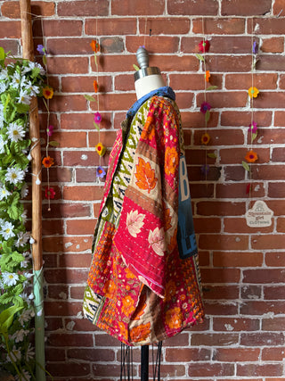 OOAK Summer Collection - Upcycled  The Beatles Inspired Vintage Kantha Jacket