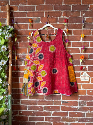 Bohemian Journey Kantha Tank - Fair Trade Made