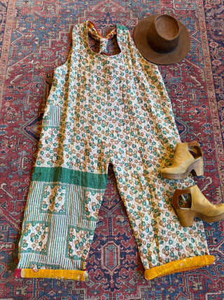 2 in 1 Ophelia Kantha Harem Wide Leg Jumpsuit / Overalls