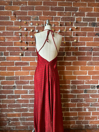 Cassiopia Recycled Silk Sari Halter Dress