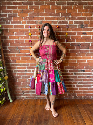 Willow Patchwork Sari Dress / Skirt