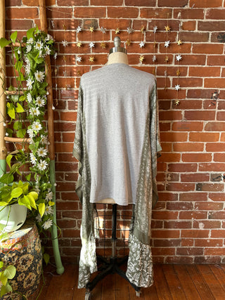 Dolly Parton Inspired Hybrid Flowy Paisley Hi Lo Top