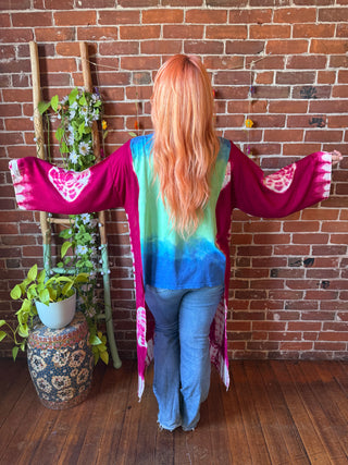 Grateful Dead Inspired Hybrid Tie Dye Hi Lo Top