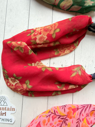 Among The Flowers Recycled Sari Headband - Fair Trade Made - Final Sale