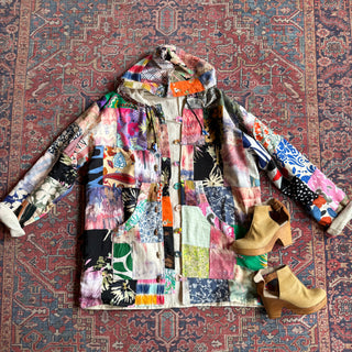 Size 1X Harmony Patchwork Hoodie Jacket