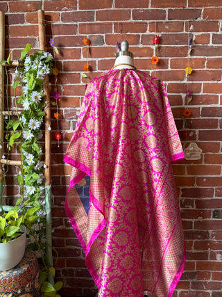 Summer Dreams 100% Silk Poncho Robe- Fair Trade Made