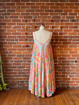 Delphia Recycled Sari Dress w/ Pockets