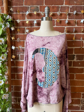 OOAK Winter Collection - Callisto Kantha Crescent Moon Top