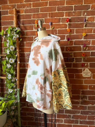 OOAK Summer Collection- Upcycled Luna Butterfly Bell Sleeve Hoodie  - Size M/L