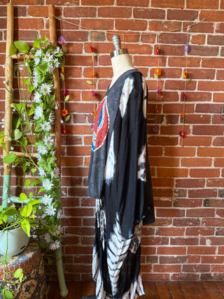 Grateful Dead Inspired Stealie Hybrid Tie Dye Hi Lo Top