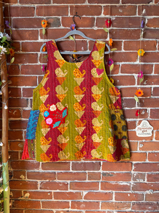 Bohemian Journey Kantha Tank - Fair Trade Made